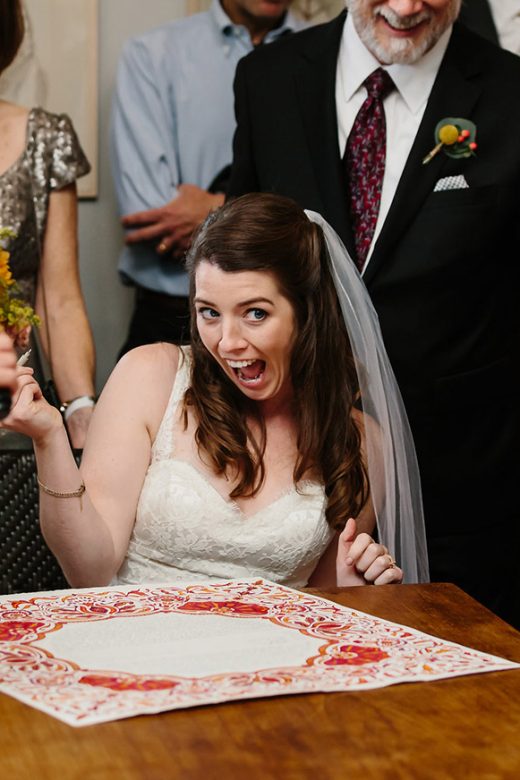 Pomegranate-Ketubah-Signing